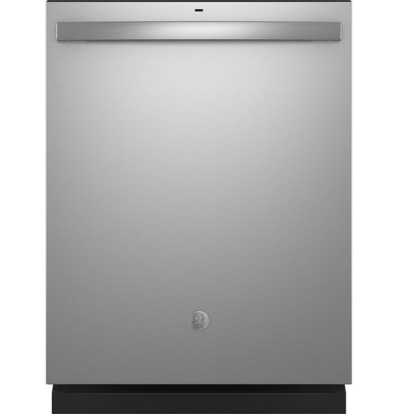 GE - Top Control Built In Dishwasher with Sanitize Cycle and Dry Boost, 52 dBA - Stainless Steel -