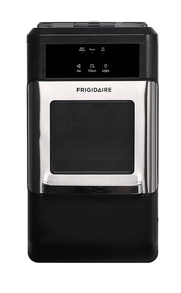 Frigidaire - 21" 44 lb Freestanding Crunchy Chewable Nugget Icemaker - Silver -