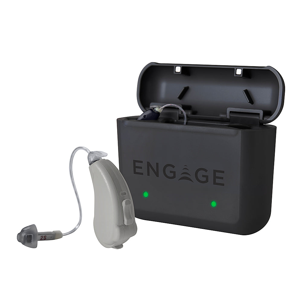 Lucid Hearing - OTC ENGAGE BTE RECHARGEABLE Hearing Aids (Android) - Gray -