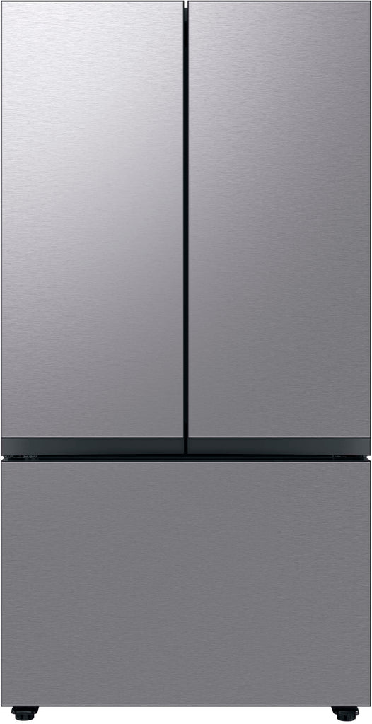 Samsung - BESPOKE 30 cu. ft. 3-Door French Door Smart Refrigerator with AutoFill Water Pitcher - Stainless Steel -