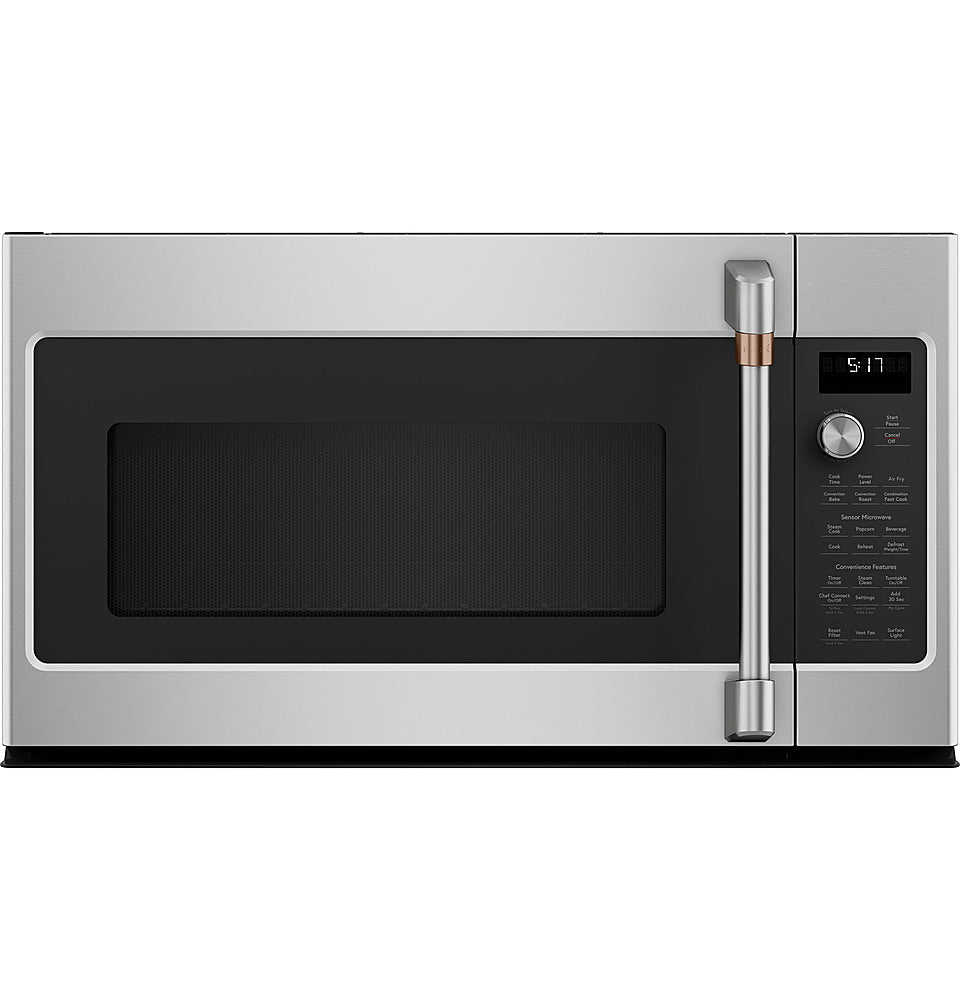 CafÃ© - 1.7 Cu. Ft. Convection Over-the-Range Microwave with Air Fry - Stainless Steel -