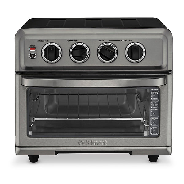 Cuisinart - Air Fryer 0.6 Cu. Ft. Toaster Oven with Grill - Black -