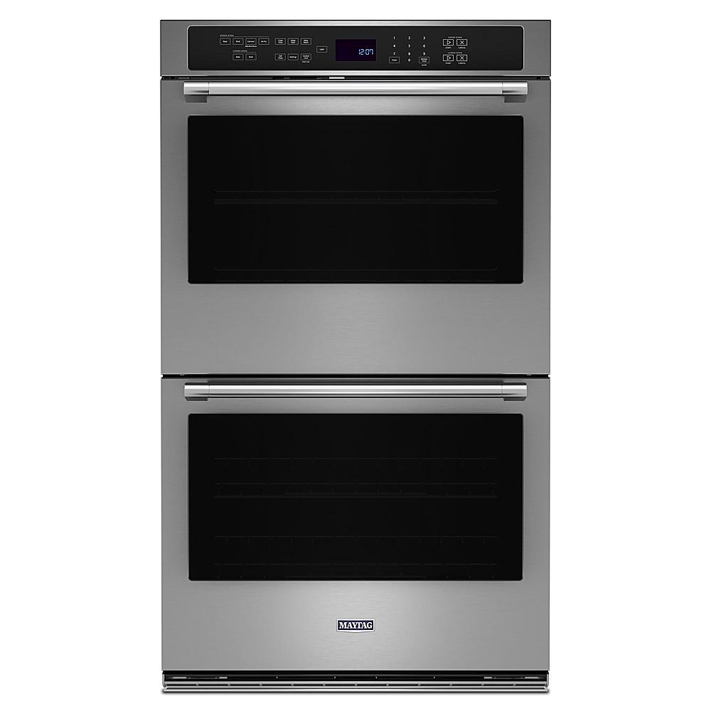 Maytag - 30" Built-In Electric Convection Double Wall Oven with Air Fry - Stainless Steel -