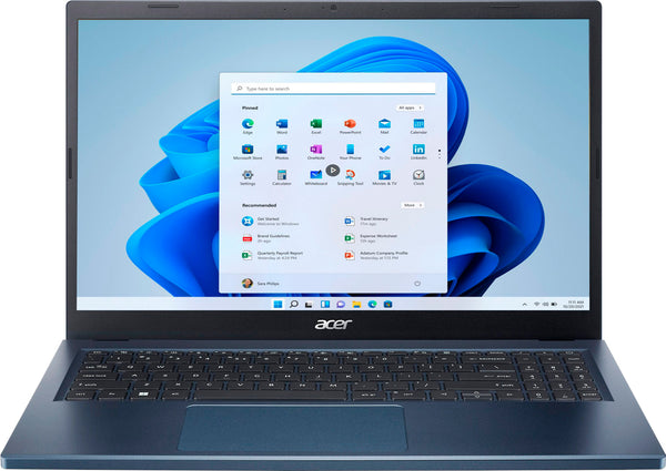 Acer - Aspire 3 Thin & Light Laptop - 15.6" Full HD IPS Touch Display - AMD Ryzen 5 7520U - 8GB LPDDR5 - 512GB SSD - Wi-Fi 6 - Steam Blue -