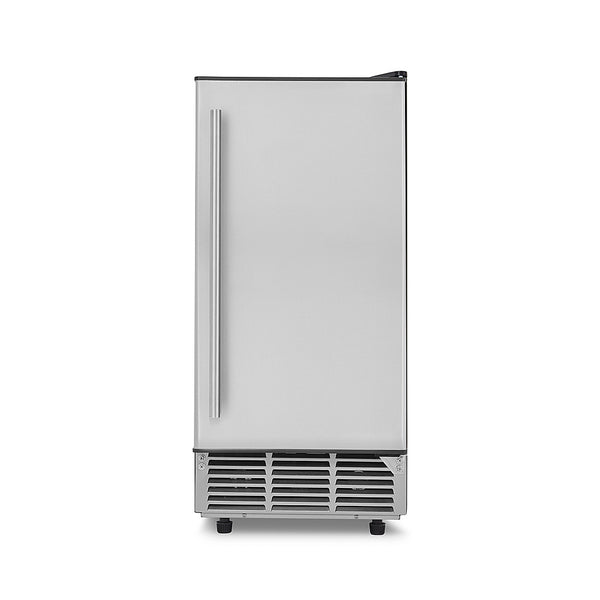 NewAir - 20.3" 80-Lb. Built-In Clear Ice Maker with Self-Cleaning Function - Stainless Steel -