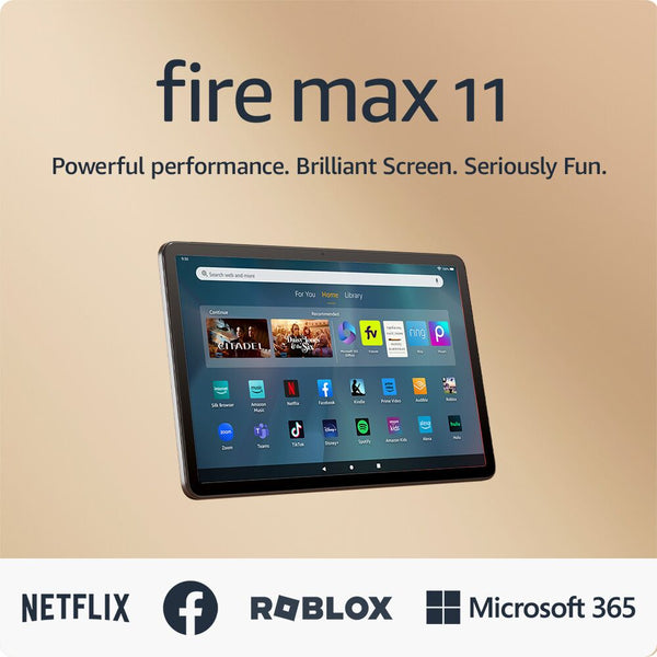 Amazon - Fire Max 11 tablet, vivid 11" display, octa-core processor, 4 GB RAM, 14-hour battery life, 64 GB - Gray -