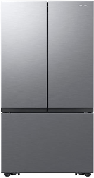 Samsung - 27 cu. ft. 3-Door French Door Counter Depth Smart Refrigerator with Dual Auto Ice Maker - Fingerprint Resistant Stainless Look -