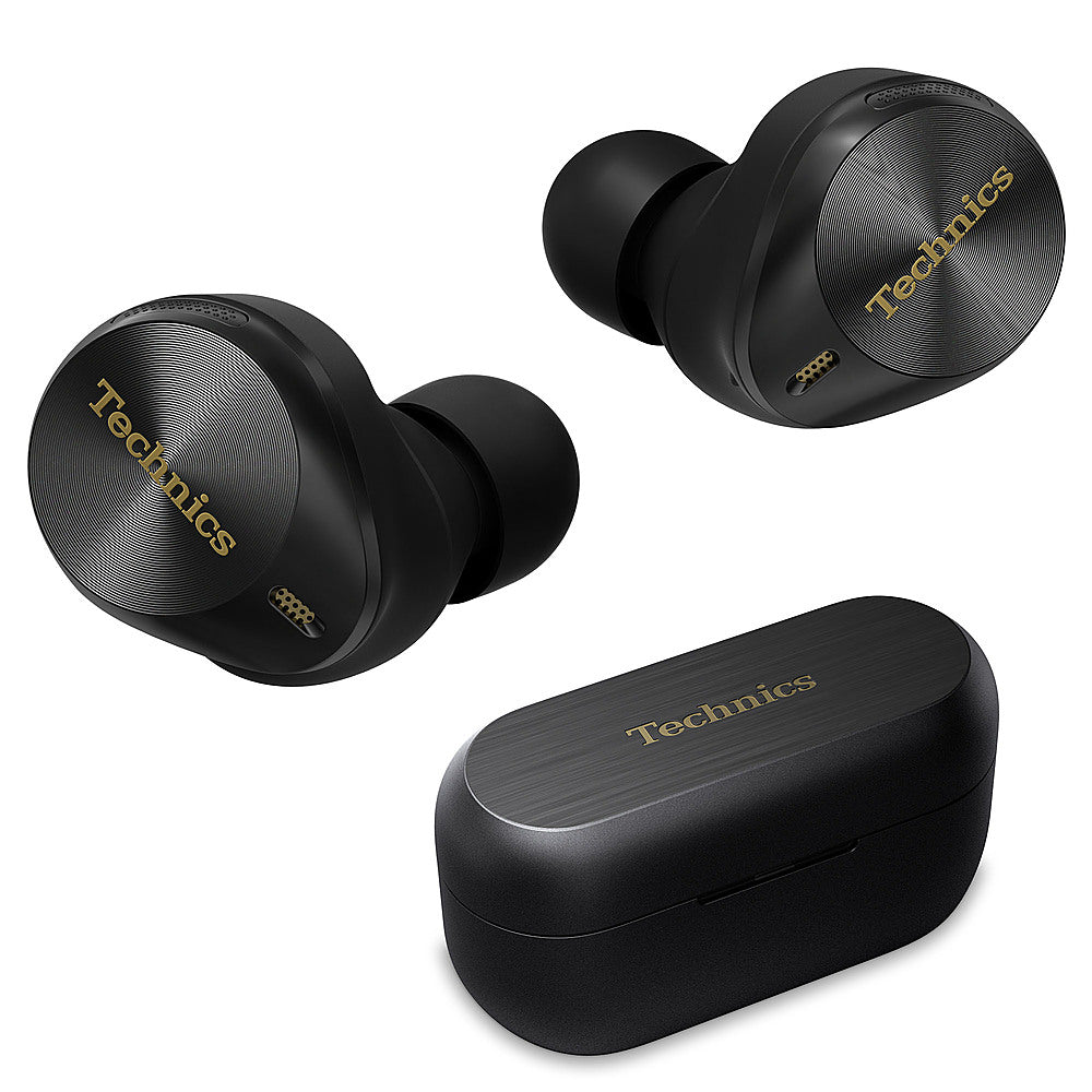 Technics - Premium HiFi True Wireless Earbuds with Noise Cancelling, 3 Device Multipoint Connectivity, Wireless Charging - Black -