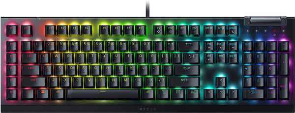 Razer - BlackWidow V4 X Full Size Wired Mechanical Green Switch Gaming Keyboard with Chroma RGB - Black -