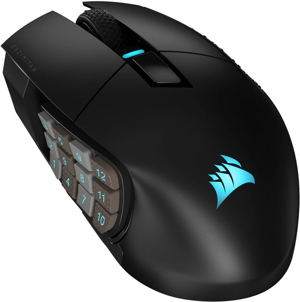 CORSAIR - Scimitar Elite Wireless Gaming Mouse with 16 Programmable Buttons - Black -