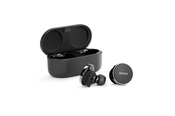 Denon - PerL Pro True Wireless Adaptive Active Noise Cancelling In-Ear Earbuds - Black -