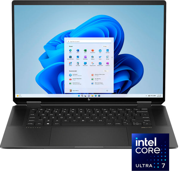 HP - Spectre 2-in-1 16" WQXGA Touch-Screen Laptop - Intel Core Ultra 7 - Intel Evo Edition - 16GB Memory - 1TB SSD - Nightfall Black -
