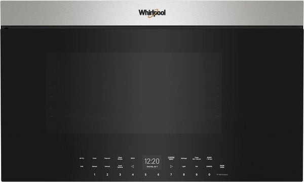 Whirlpool - 1.1 Cu. Ft. Over the Range Microwave with Flush Built-In Design - Stainless Steel -