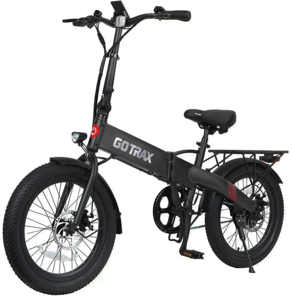 GoTrax - Z4 LITE Folding eBike w/ 25 mile Max Operating Range and 20 MPH Max Speed - Black -