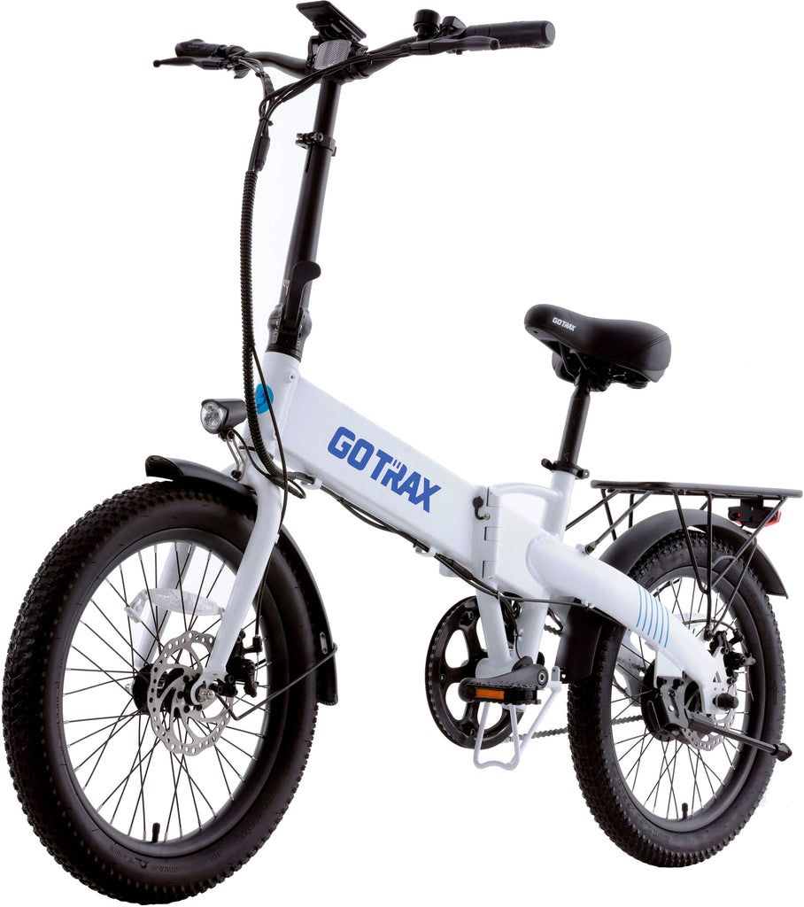 GoTrax - Z4 LITE Folding eBike w/ 25mi Max Operating Range and 20mph Max Speed - White -