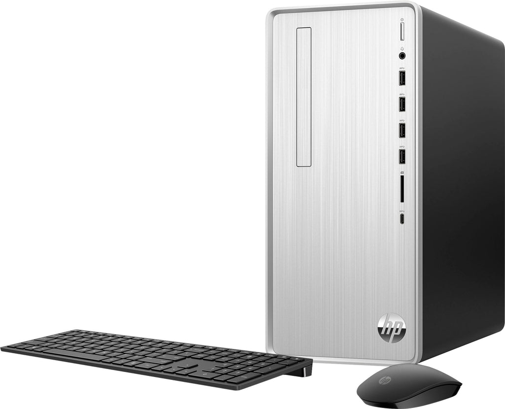 HP - Pavilion Desktop - AMD Ryzen 7 - 32GB Memory - NVIDIA GeForce RTX 3050 - 1TB SSD - Natural Silver -