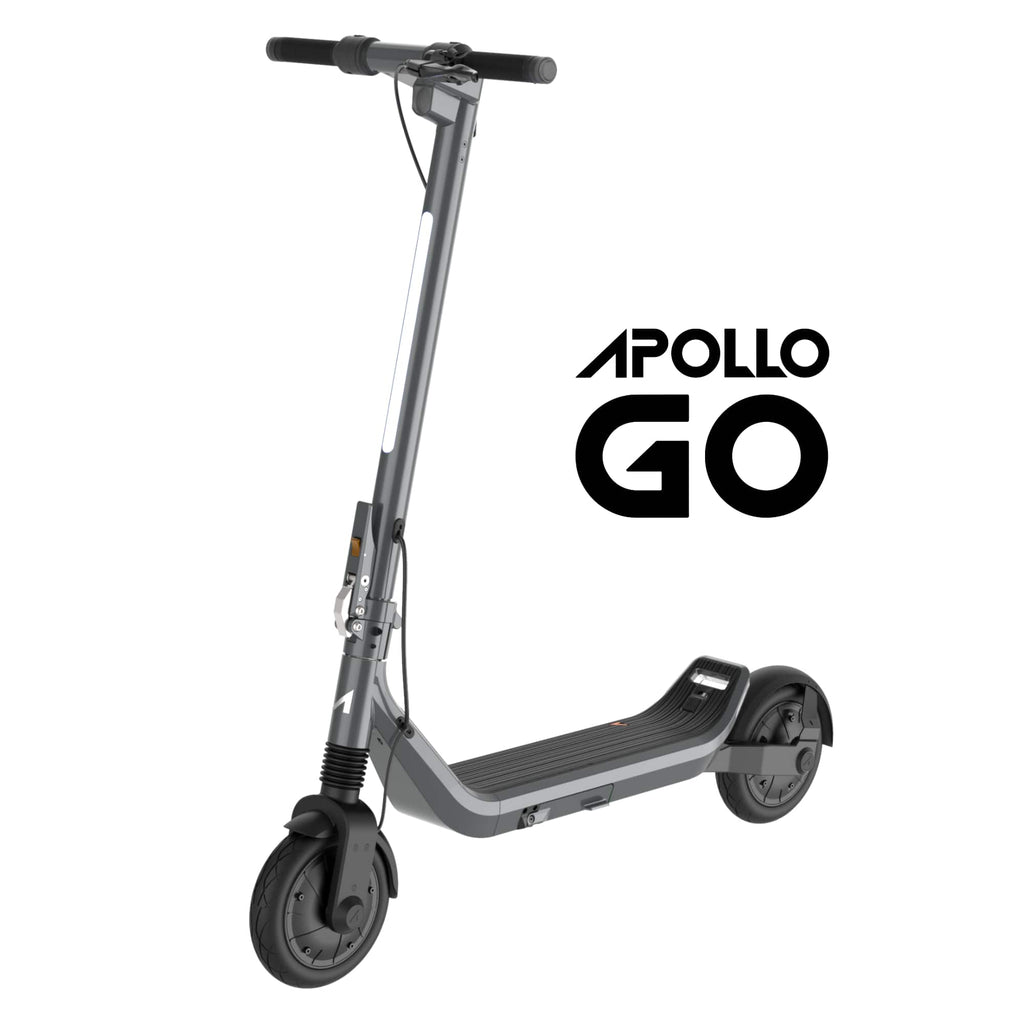 Apollo - Go 2024 Premium Dual-Motor  Electric Scooter w/40 mi Max Operating Range & 28 mph Max Speed - Space Gray -