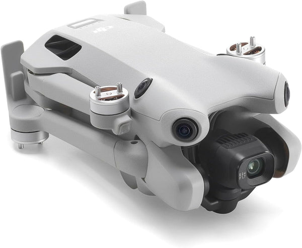 DJI Mini 4 Pro Folding Drone with RC 2 Remote (With Screen) Fly More Combo, 4K HDR Video Camera for Adults, Under 249g, Omnidirectional Sensing, 3 Batteries Bundle with 128 gb SD Card Strobe Lights and More