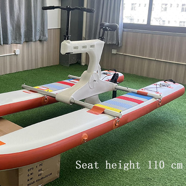 Water Bicycle Boat, Lake and Sea Inflatable Pedal Boat, Water Inflatable Kayak Bicycle Boat, Sightseeing Stepping Boat