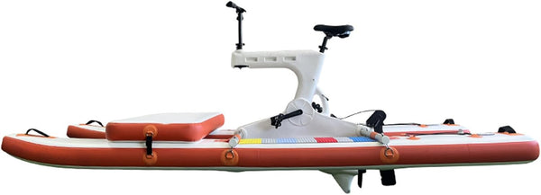 Water Bicycle Boat, Lake and Sea Inflatable Pedal Boat, Water Inflatable Kayak Bicycle Boat, Sightseeing Stepping Boat