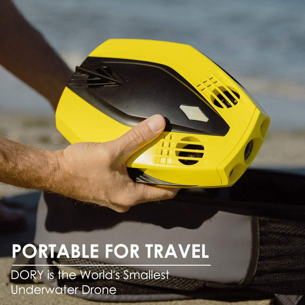 CHASING DORY Underwater Drone - Palm-Sized 1080p Full HD Underwater Drone with Camera for Real Time Viewing, APP Remote Control and Portable with Carrying Case, WiFi Buoy and 49 ft Tether, ROV
