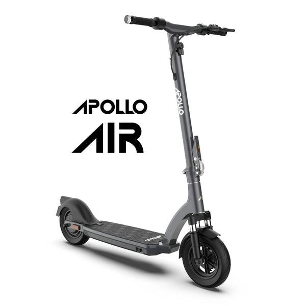 Apollo - Air 2024 Premium Electric Scooter w/43 mi Max Range & 21 mph Max Speed - Space Gray -