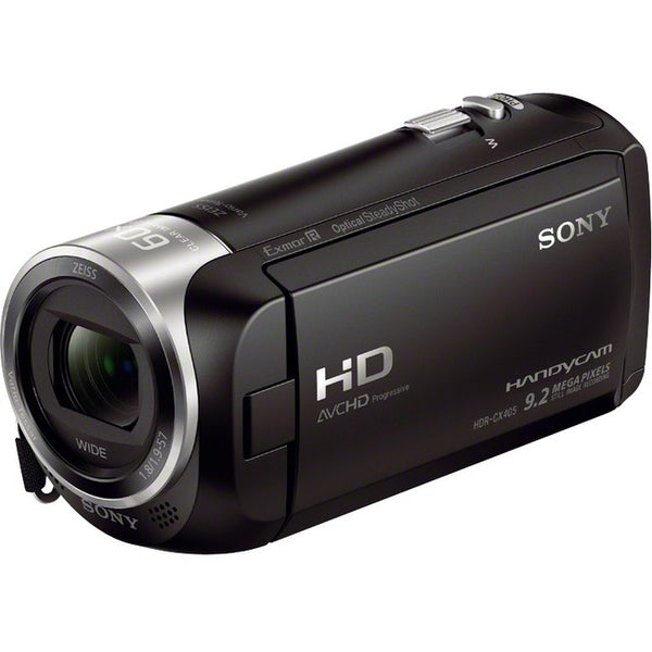 Sony Pro Handycam CX405 Digital Camcorder - 2.7" LCD Screen - 1/5.8" Exmor R CMOS - Full HD - Black - HDRCX405/B