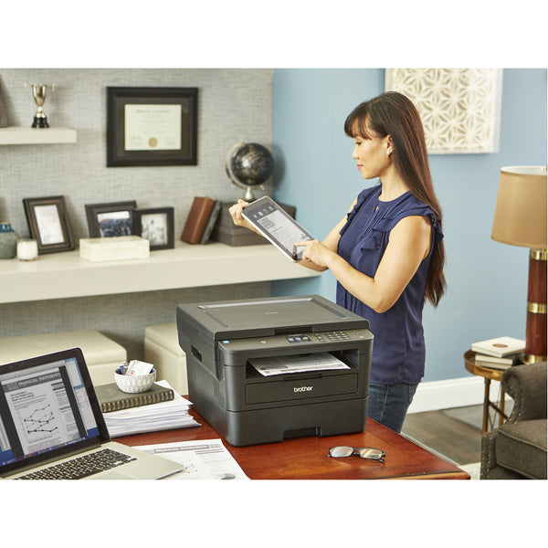 Brother HL-L2395DW Monochrome Laser Printer with Convenient Flatbed Copy & Scan, 2.7" Touchscreen, Duplex and Wireless Networking - HL-L2395DW