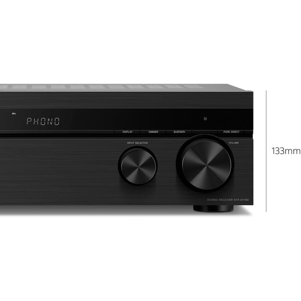 Sony Stereo Receiver With Phono Input and Bluetooth Connectivity - STRDH190