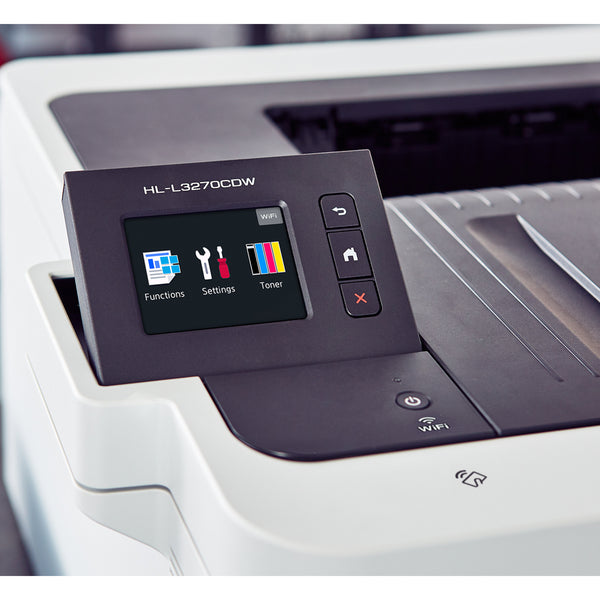 Brother HL-L3270CDW Compact Digital Color Printer Providing Laser Quality Results with NFC, Wireless and Duplex Printing - HL-L3270cdw