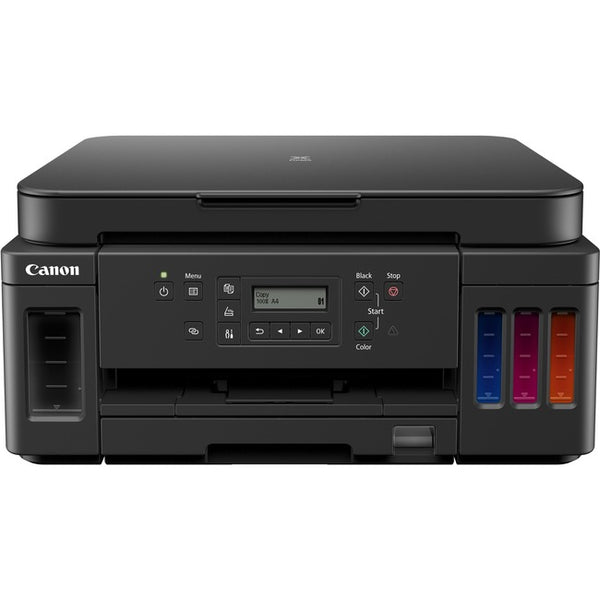 Canon PIXMA G G6020 Inkjet Multifunction Printer-Color-Copier/Scanner-4800x1200 dpi Print-Automatic Duplex Print-5000 Pages-350 sheets Input-Color Flatbed Scanner-1200 dpi Optical Scan-Wireless LAN-Wireless PictBridge-Mopria-Canon PRINT Business - 3113C00