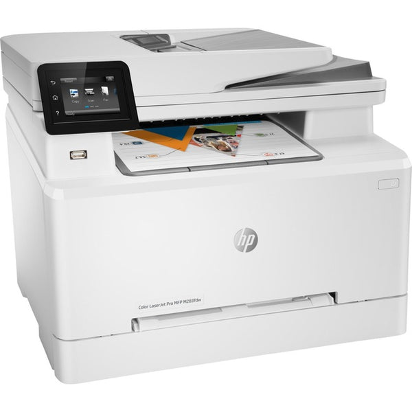 HP LaserJet Pro M283 M283fdw Laser Multifunction Printer-Color-Copier/Fax/Scanner-21 ppm Mono/21 ppm Color Print-600x600 dpi Print-Automatic Duplex Print-40000 Pages-251 sheets Input-1200 dpi Optical Scan-Wireless LAN-Mopria - 7KW75A#BGJ