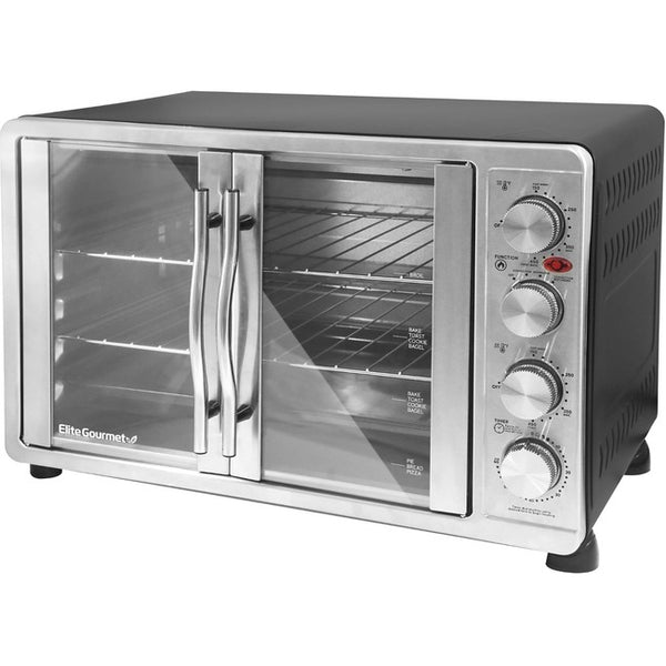 Elite Gourmet 45L French Door Convection Toaster Oven Rotisserie - ETO-4510M
