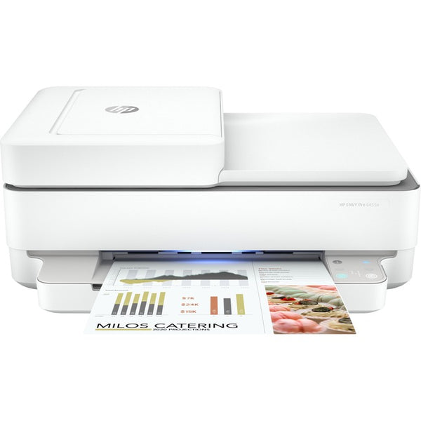 HP Envy 6400 6455e Inkjet Multifunction Printer-Color-Copier/Mobile Fax/Scanner-4800x1200 dpi Print-Automatic Duplex Print-1000 Pages-225 sheets Input-Color Flatbed Scanner-1200 dpi Optical Scan-Color Fax-Wireless LAN-HP Smart App-Mopria - 223R1A#B1H