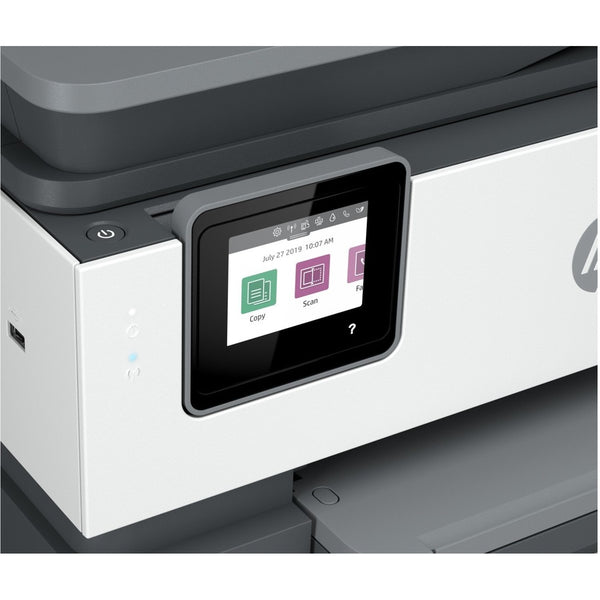 HP Officejet Pro 8025e Inkjet Multifunction Printer-Color-Copier/Fax/Scanner-29 ppm Mono/25 ppm Color Print-4800x1200 dpi Print-Automatic Duplex Print-20000 Pages-225 sheets Input-Color Flatbed Scanner-1200 dpi Optical Scan-Color Fax-Wireless LAN - 1K7K3A