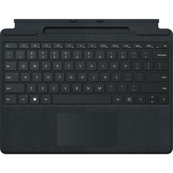 Microsoft Signature Keyboard/Cover Case for 13" Microsoft Surface Pro 8, Surface Pro X Tablet, Stylus - Black - 8XA-00001
