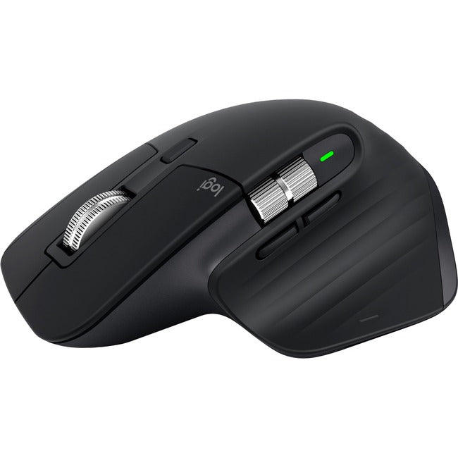 Logitech MX Master 3S - Wireless Performance Mouse with Ultra-fast Scrolling, Ergo, 8K DPI, Track on Glass, Quiet Clicks, USB-C, Bluetooth, Windows, Linux, Chrome (Black) - 910-006556