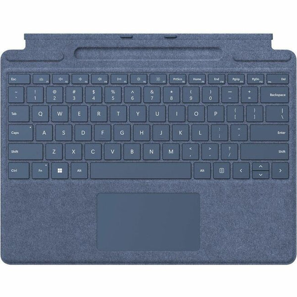 Microsoft Signature Keyboard/Cover Case Microsoft Surface Pro 9, Surface Pro 8, Surface Pro X Tablet, Stylus - Sapphire - 8XA-00097