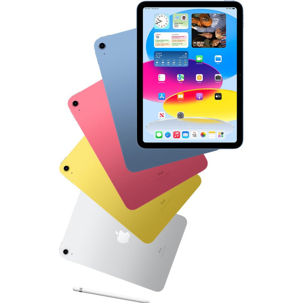 Apple iPad (10th Generation) A2696 Tablet - 10.9" - Apple A14 Bionic Hexa-core - 8 GB - 256 GB Storage - Silver - MPQ83LL/A