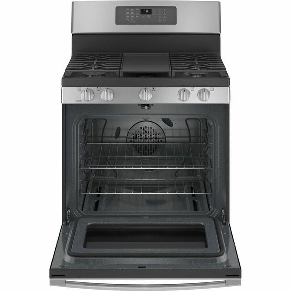 GE 30" Free-Standing Gas Convection Range with No Preheat Air Fry - JGB735SPSS