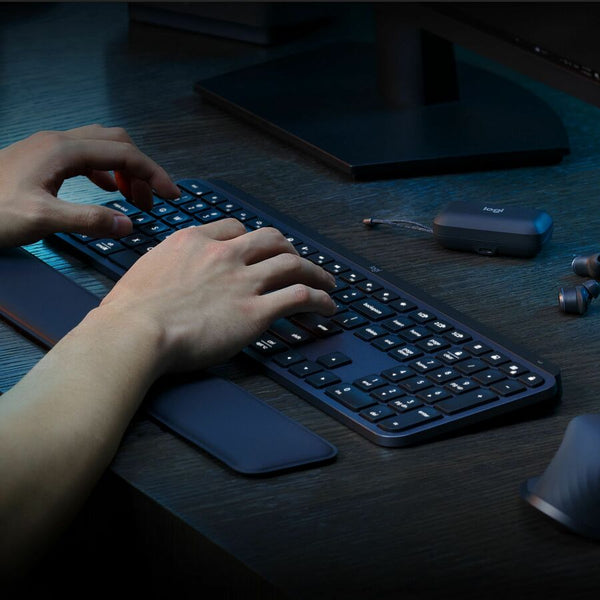 Logitech MX Keys S Combo - Performance Wireless Keyboard and Mouse with Palm Rest - 920-012274