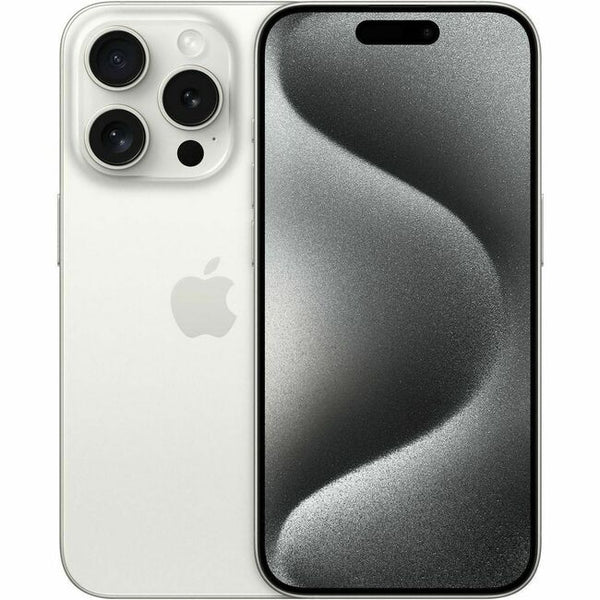 Apple iPhone 15 Pro A2848 128 GB Smartphone - 6.1" OLED 2556 x 1179 - Hexa-core (Dual-core (2 Core) 3.78 GHz Quad-core (4 Core) - 8 GB RAM - iOS 17 - 5G - White Titanium - MTQN3LL/A