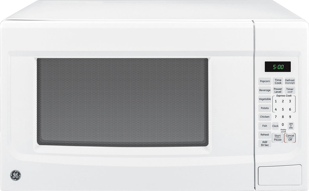 GE - 1.4 Cu. Ft. Mid-Size Microwave - White -