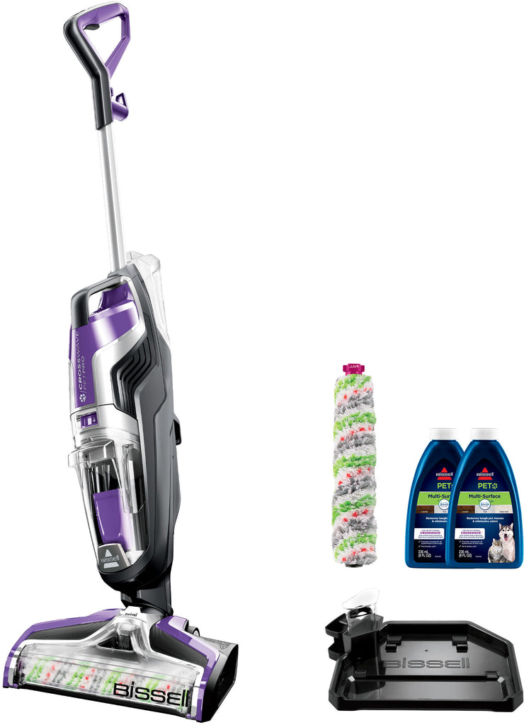 BISSELL - CrossWave Pet Pro All-in-One Multi-Surface Cleaner - Grapevine Purple and Sparkle Silver -