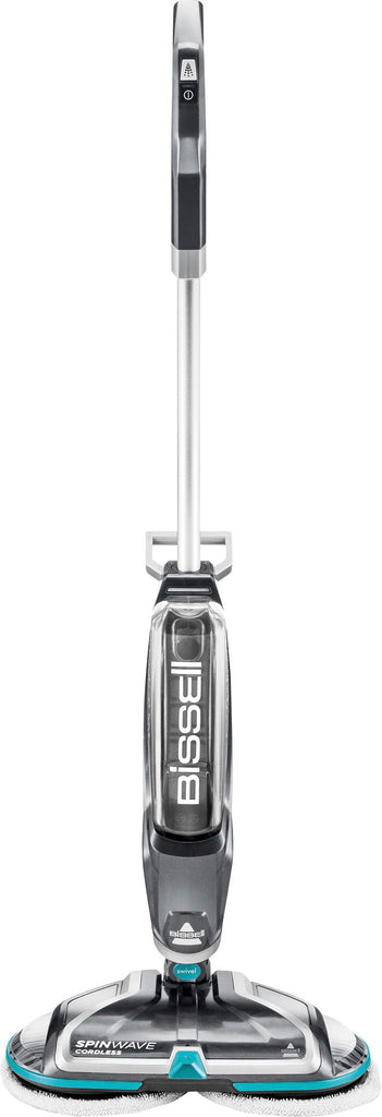 BISSELL - SpinWave Cordless Powered Mop - Titanium/Electric Blue -