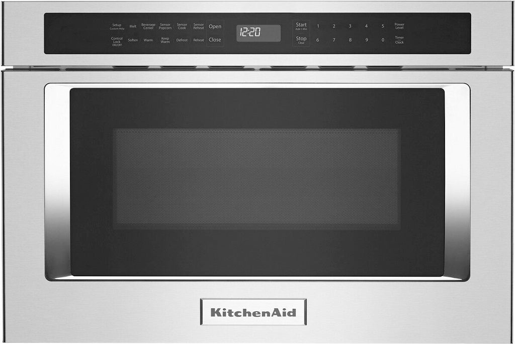 KitchenAid - 24" 1.2 Cu. Ft. Built-In Microwave Drawer - Stainless Steel -