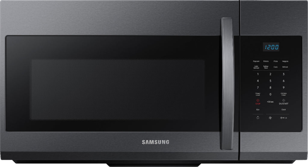 Samsung - 1.7 Cu. Ft. Over-the-Range Microwave - Black Stainless Steel -