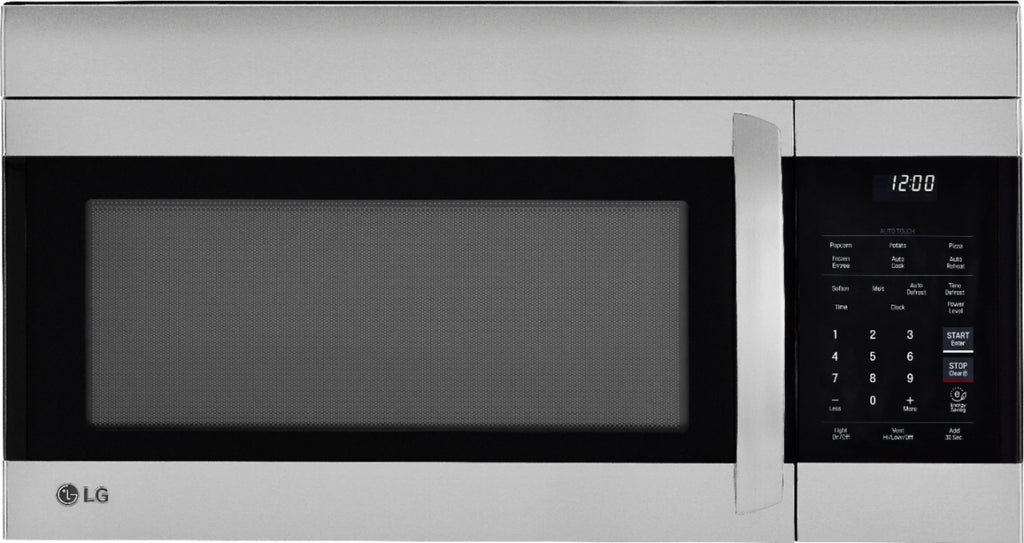 LG - 1.7 Cu. Ft. Over-the-Range Microwave with EasyClean - Stainless Steel -