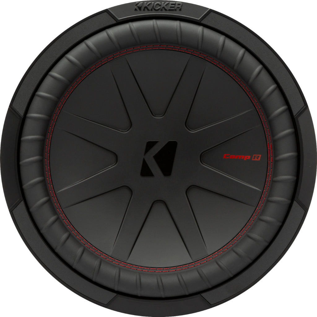 KICKER - CompR 12" Dual-Voice-Coil 2-Ohm Subwoofer - Black -