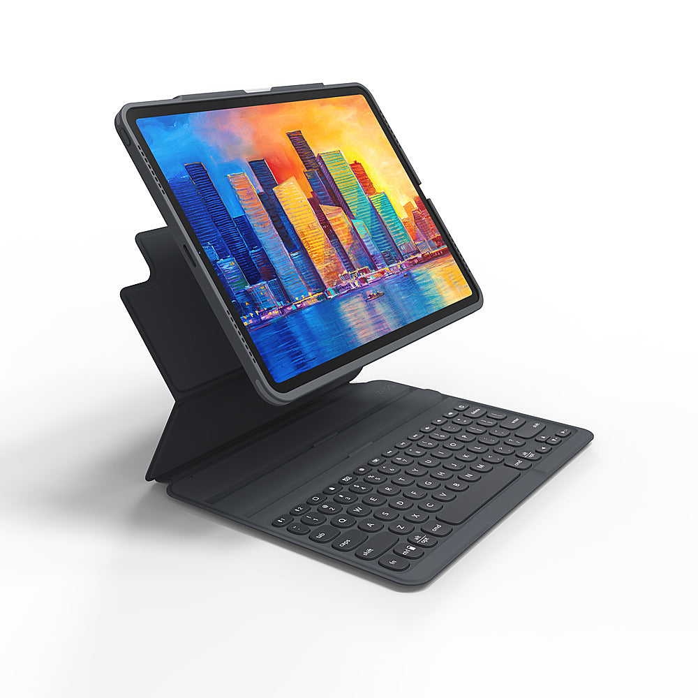 ZAGG - Pro Keys Wireless Keyboard & Detachable Case for Apple iPad Pro 12.9" (3rd Gen. 2018, 4th Gen. 2020, 5th Gen. 2021) - Black -